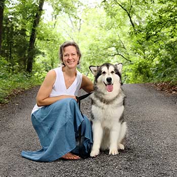 dog and owner